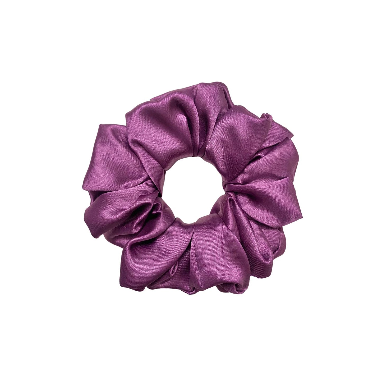 Mulberry Purple Scrunchie (Large Size) by RedBerry Cuddle, a bold and stylish hair accessory in a rich purple shade, designed for a comfortable and secure fit.