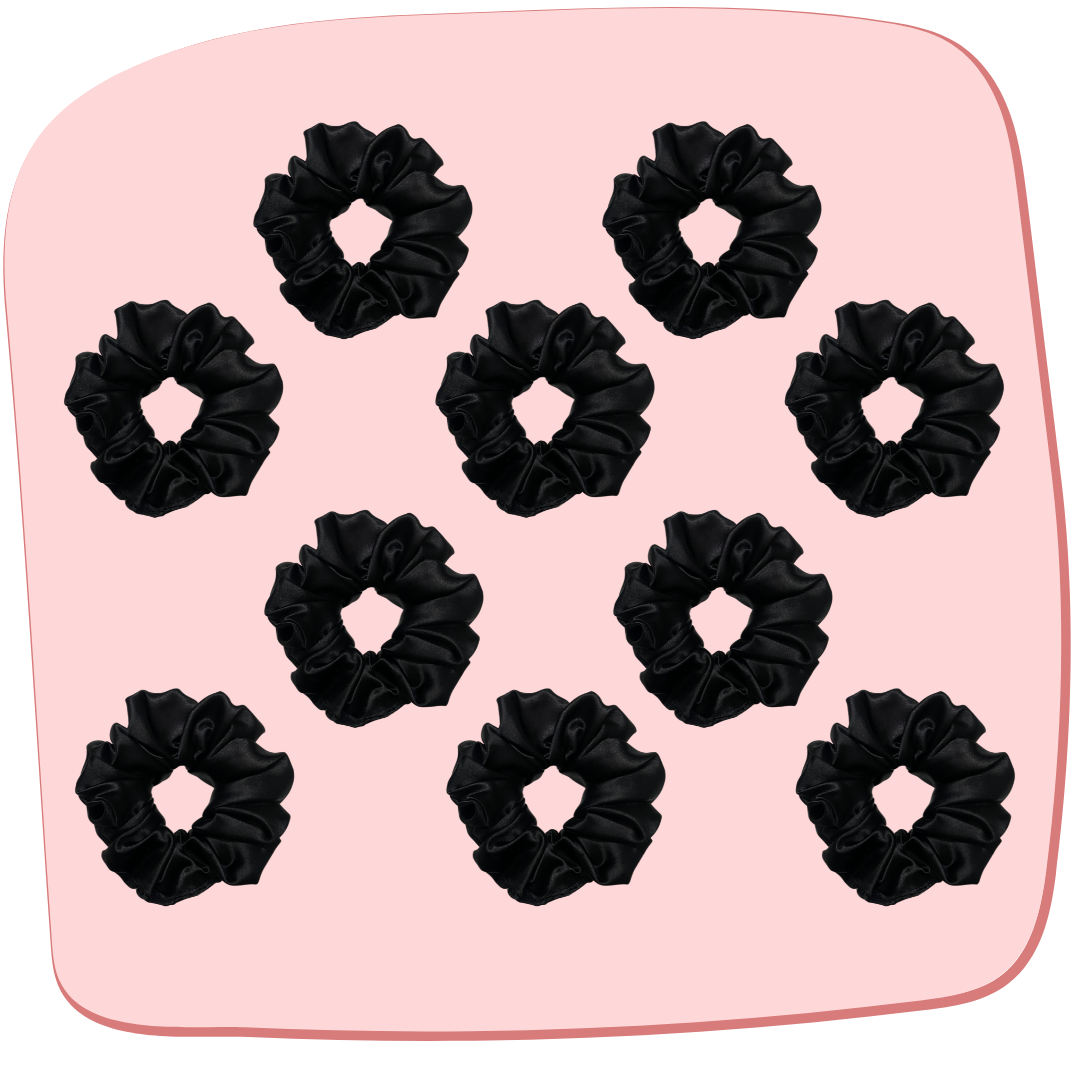 Black Scrunchie - L