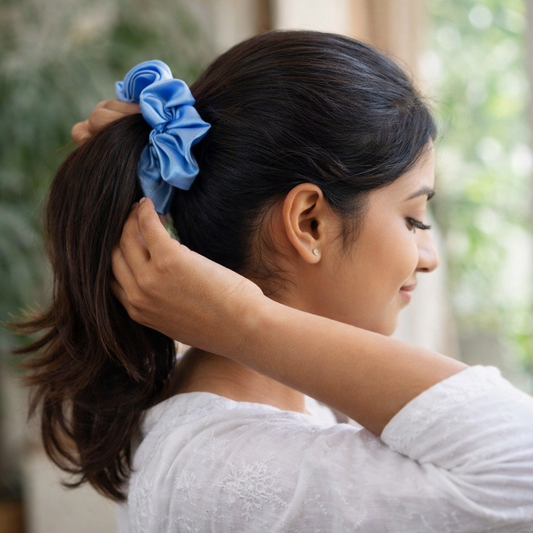 Glaucous Blue Scrunchie - M
