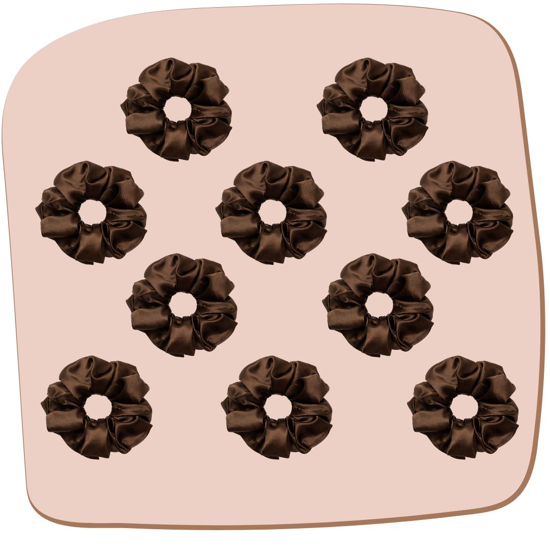 Espresso Brown Scrunchie - XL