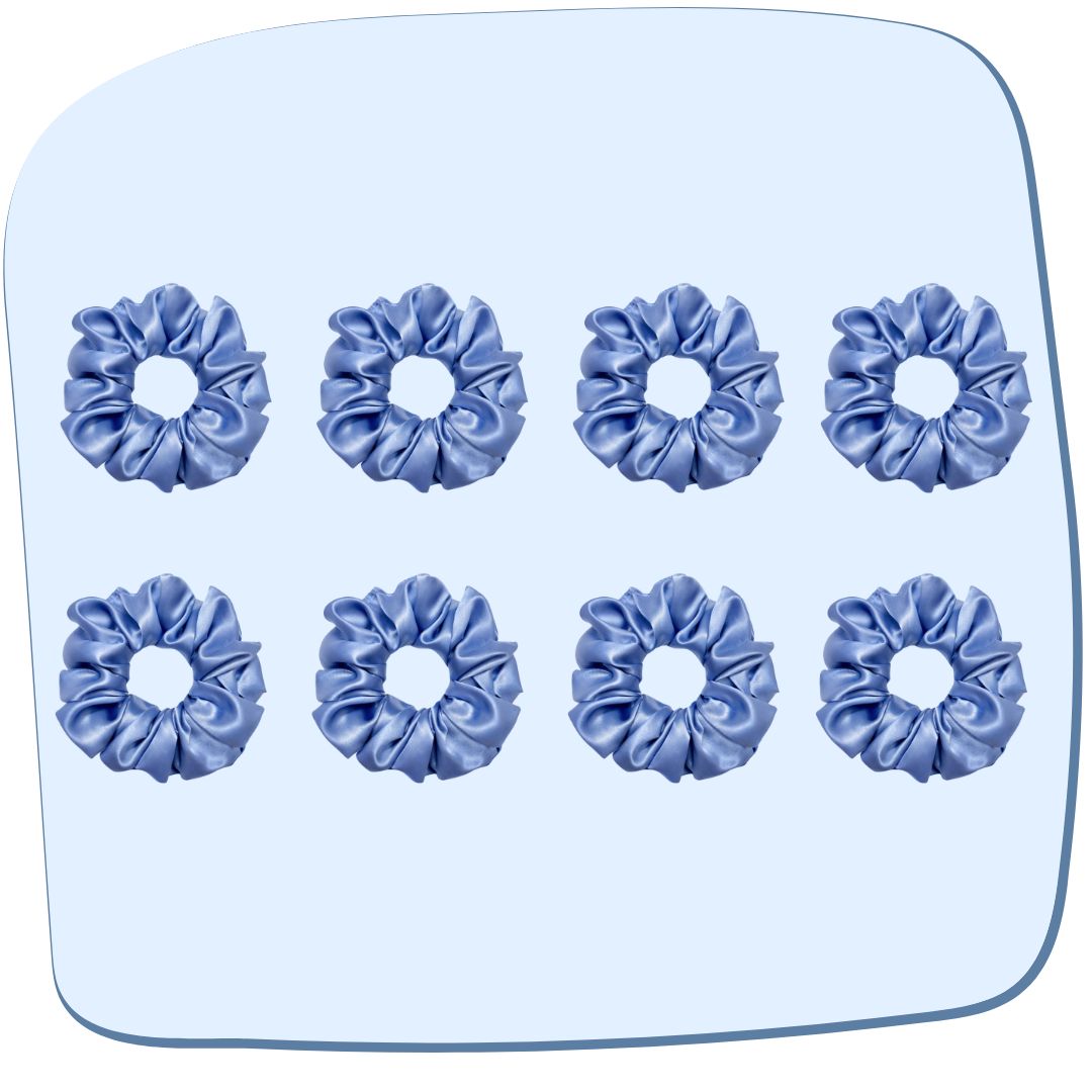 Glaucous Blue Scrunchie - L