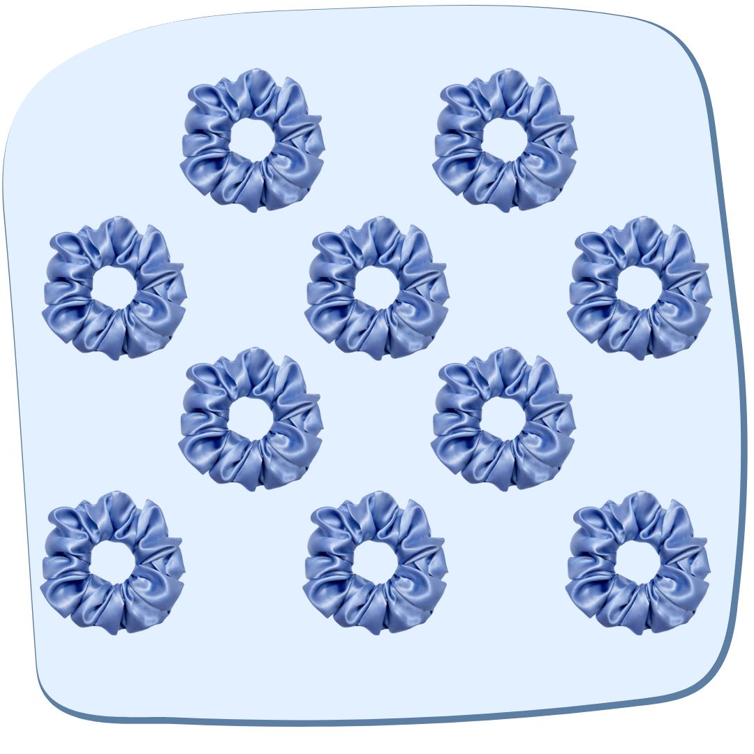 Glaucous Blue Scrunchie - L