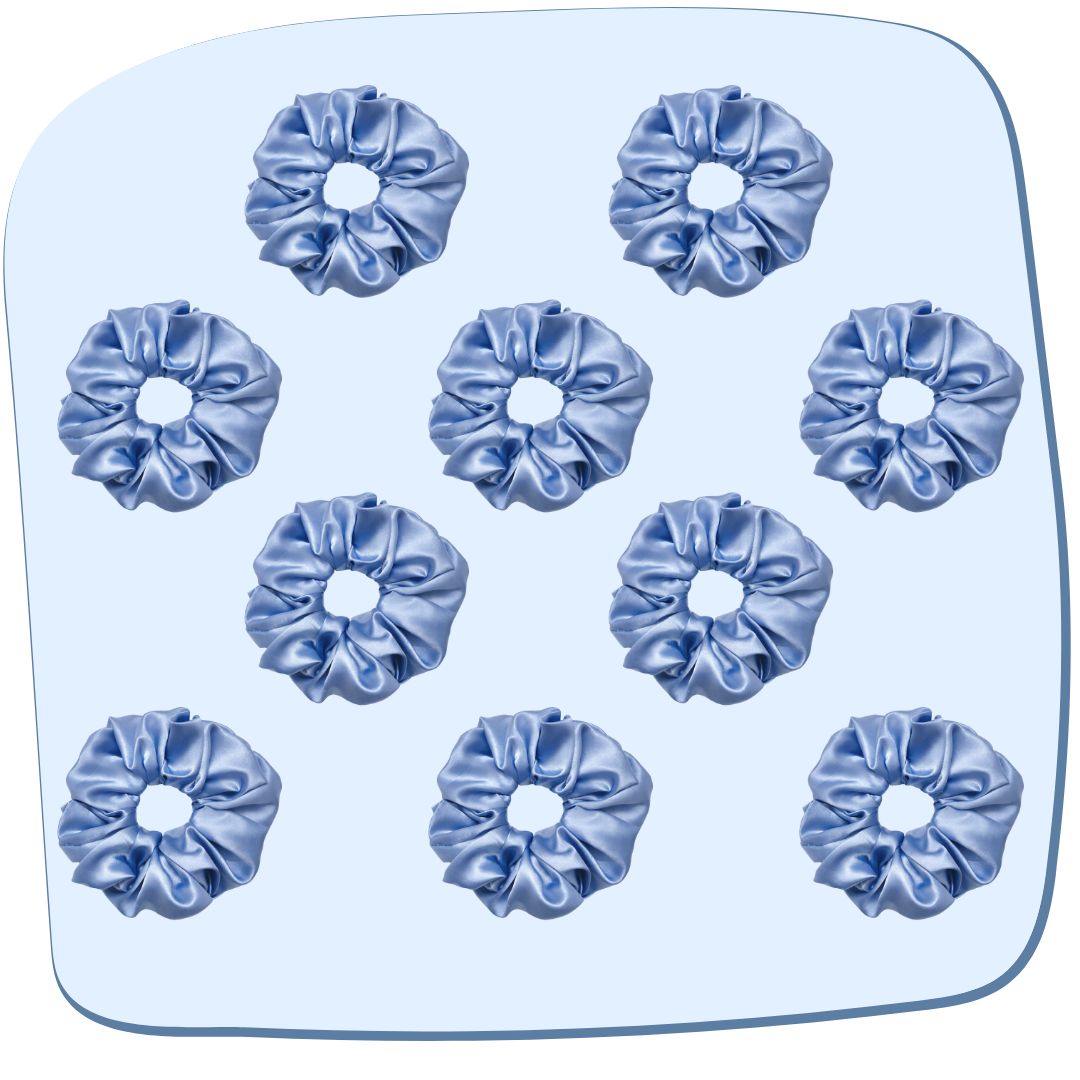 Glaucous Blue Scrunchie - XL