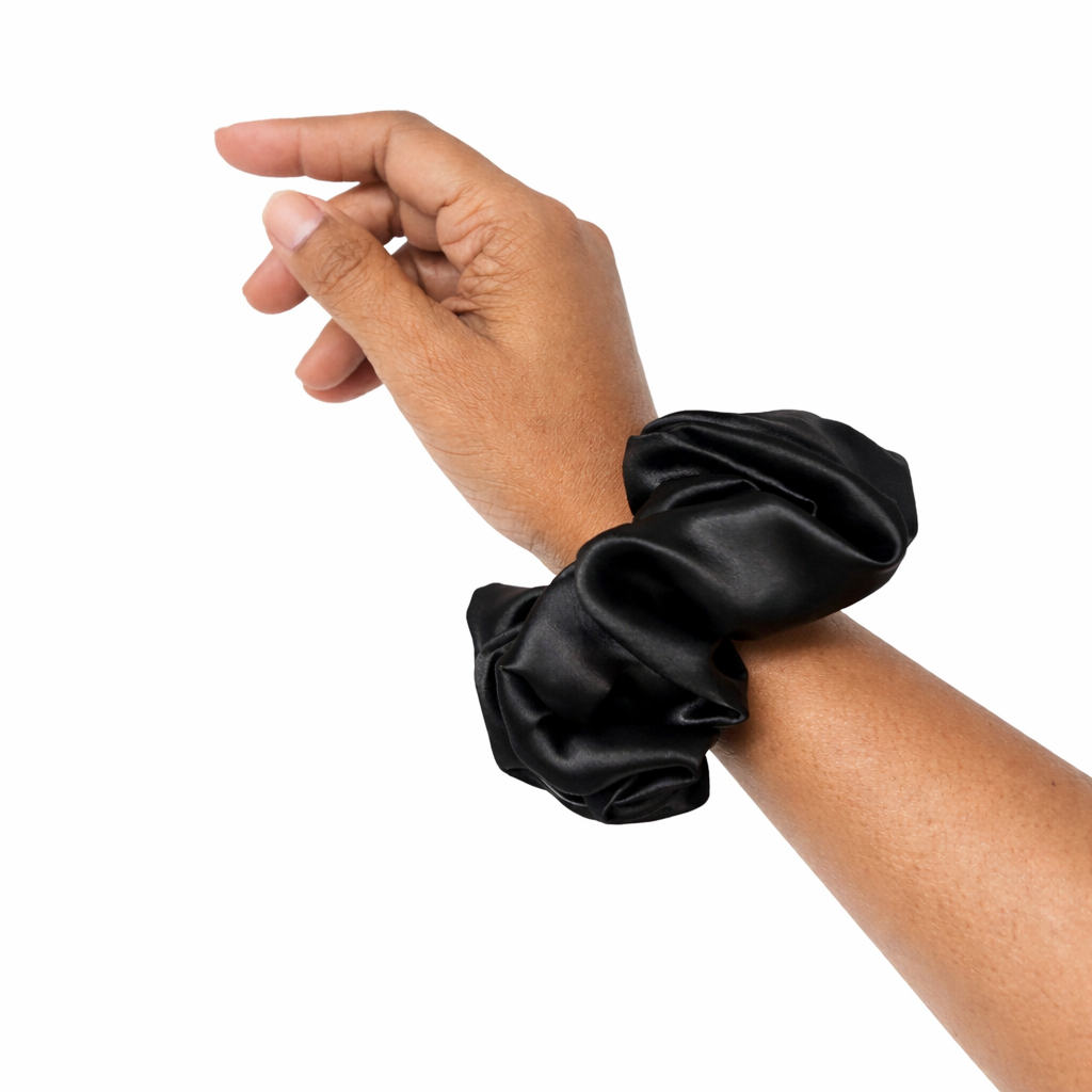 Black Scrunchie - L