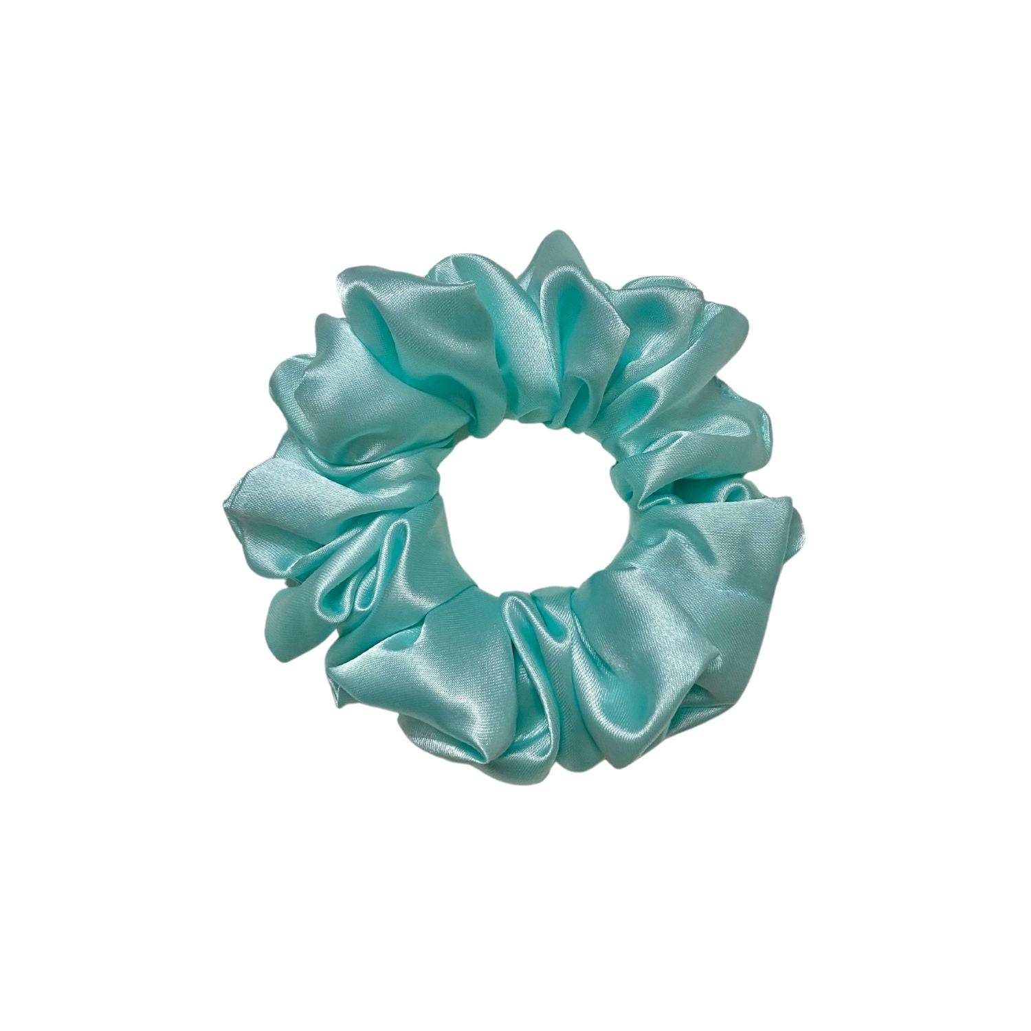 Ocean Blue Scrunchie (Medium Size) by RedBerry Cuddle, a stylish and durable hair accessory designed for a comfortable hold and vibrant look.