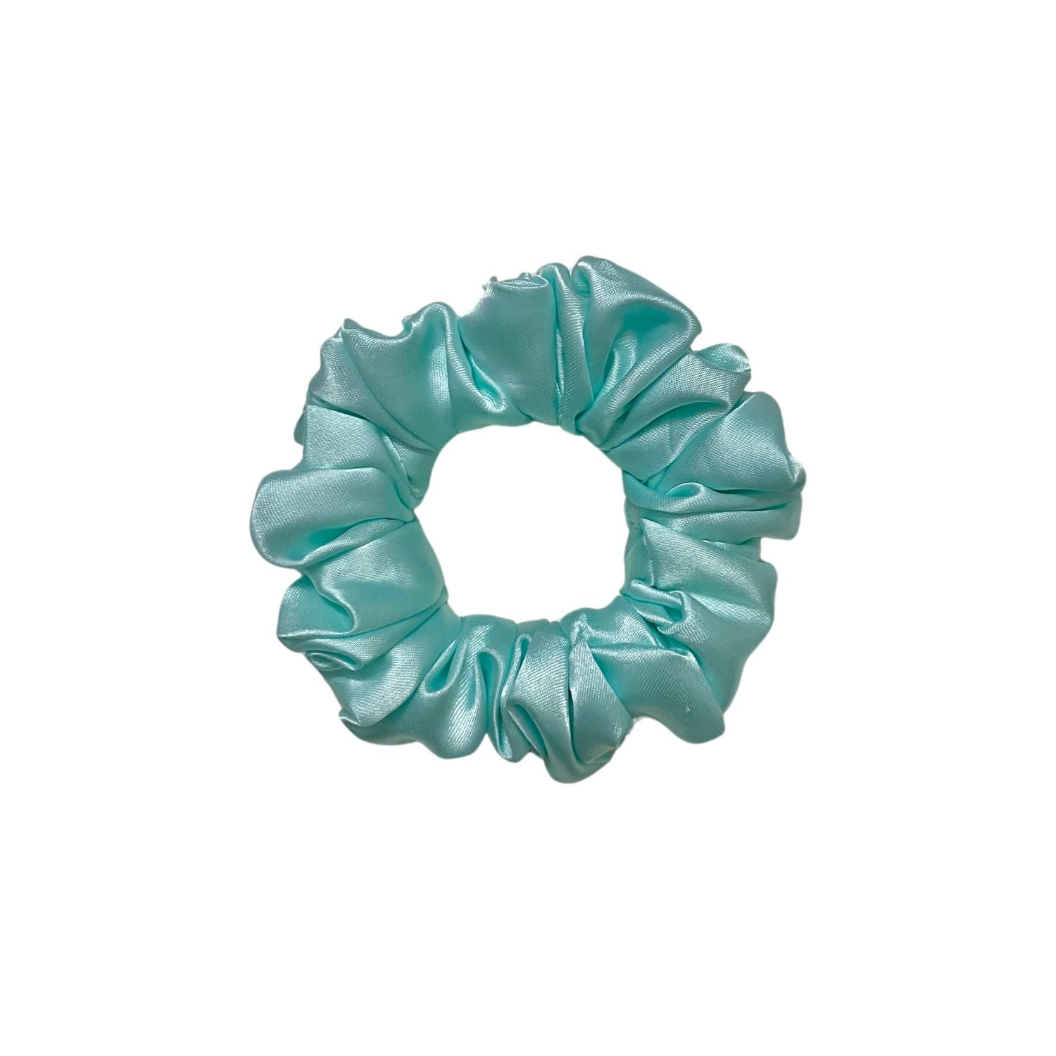 Ocean Blue Scrunchie (Small Size) by RedBerry Cuddle, a vibrant and durable hair accessory, perfect for adding a pop of color to any hairstyle.
