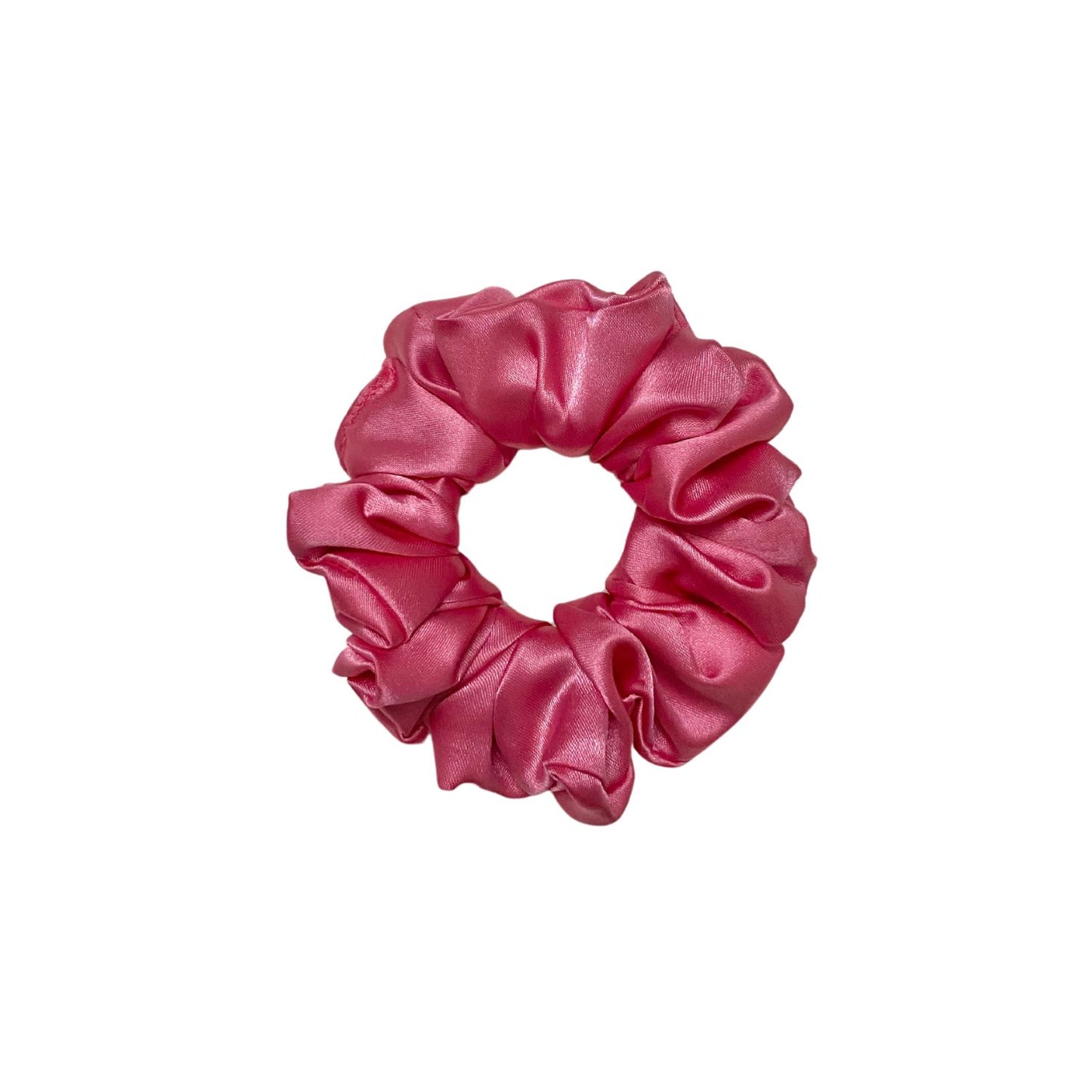 Bubblegum Pink Scrunchie (Medium Size) by RedBerry Cuddle, a soft and stylish hair accessory, perfect for enhancing any hairstyle with a touch of color.