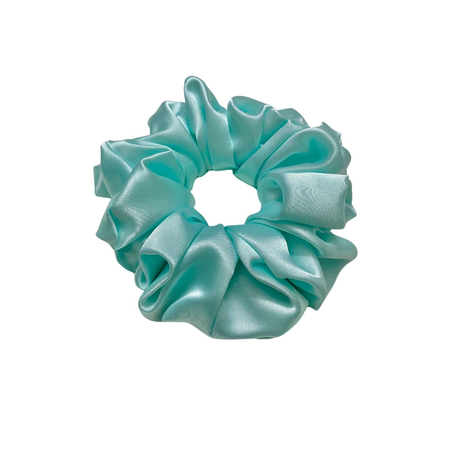 Ocean Blue Scrunchie (Large Size) by RedBerry Cuddle, a fashionable and durable hair accessory offering a secure and elegant fit.