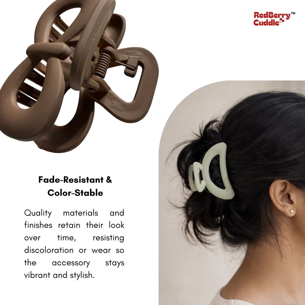 Hair Claw - Combo 10 (1 Fluffy, 2 Floral, 3 Medium, 5 Small)