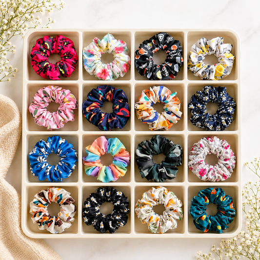 Printed Scrunchies
