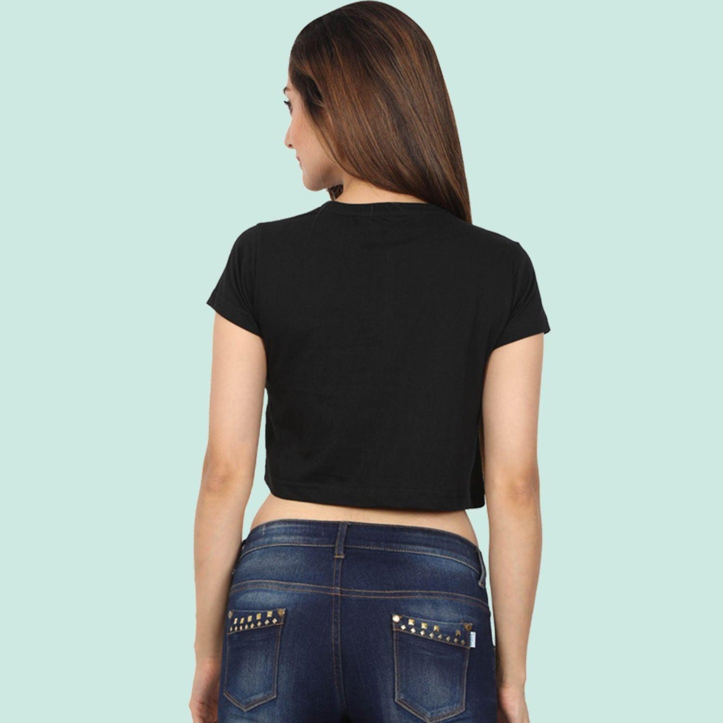 XOXO Women's Crop Top by RedBerry Cuddle, featuring a cute 'XOXO' design. It is fade-proof, offering a fun and stylish option for casual wear.