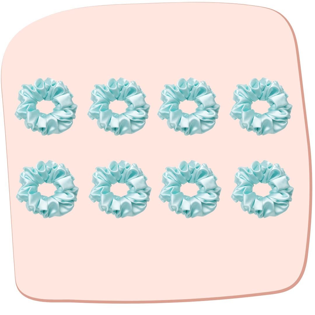 Ocean Blue Scrunchie - L