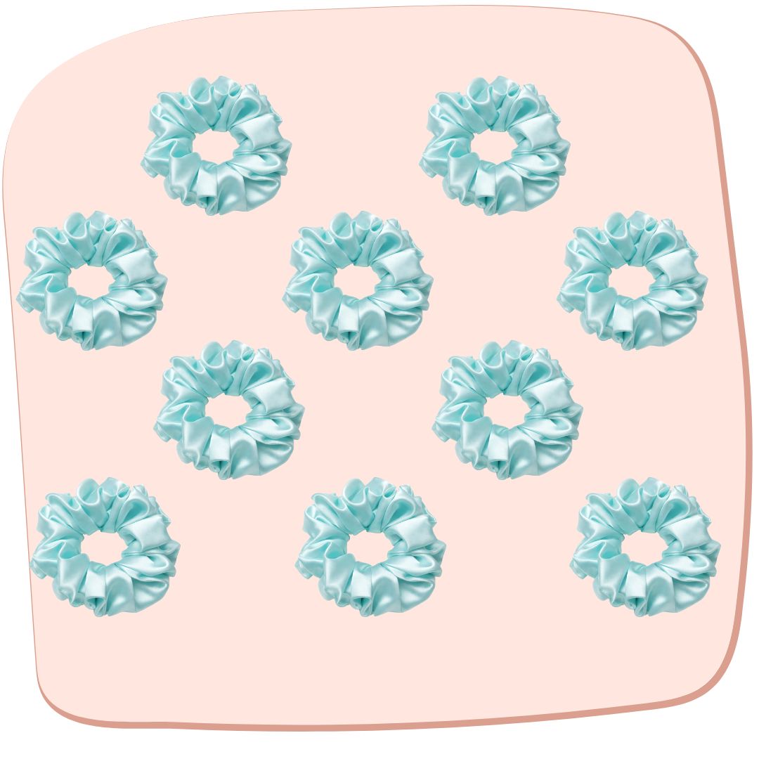 Ocean Blue Scrunchie - L