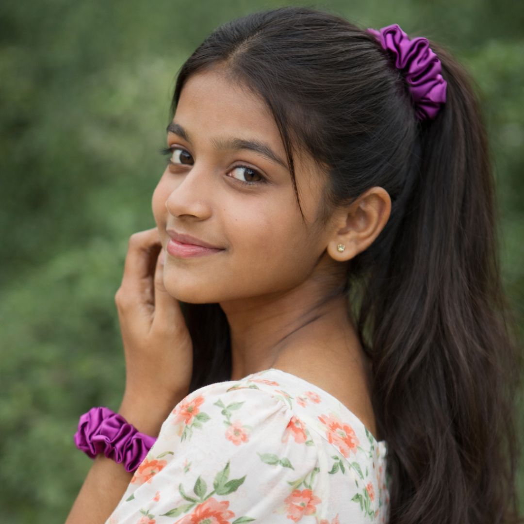 Mulberry Purple Scrunchie - S