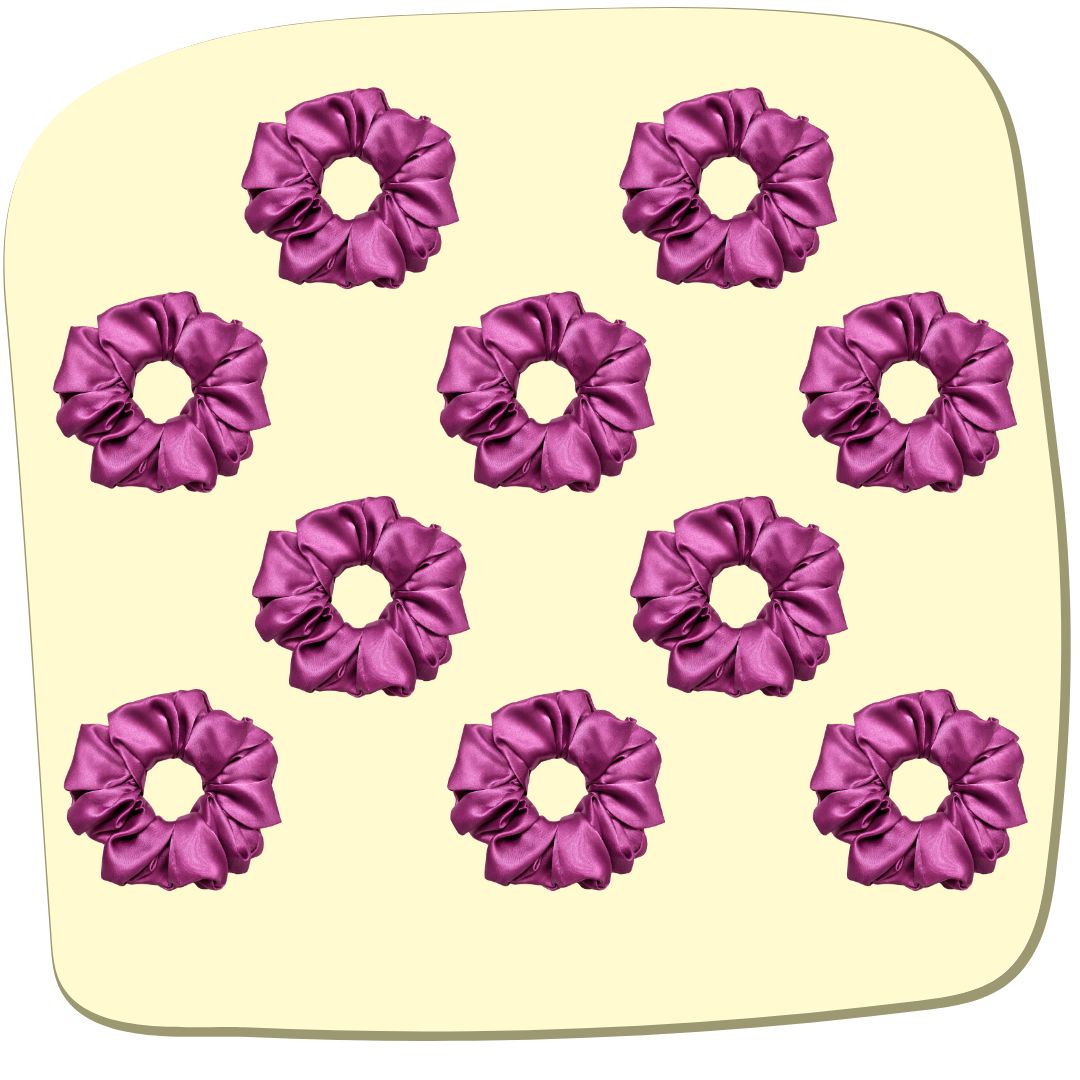 Mulberry Purple Scrunchie - L