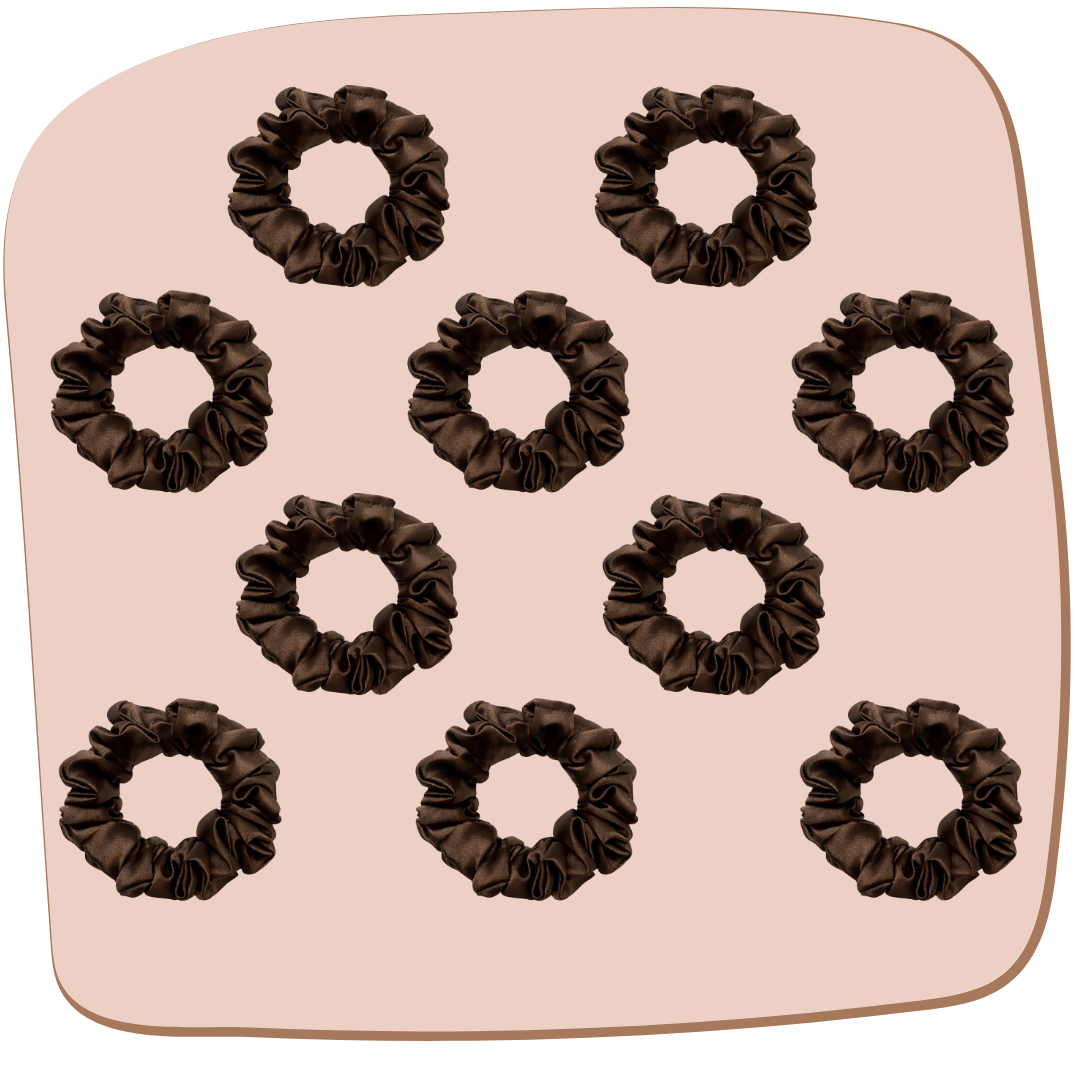 Espresso Brown Scrunchie - S