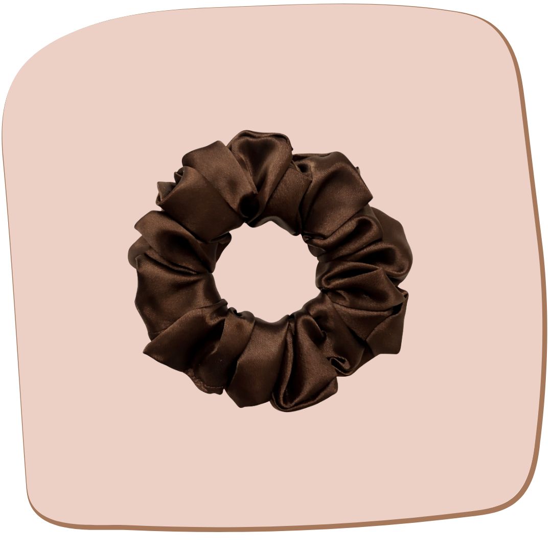 Espresso Brown Scrunchie - M