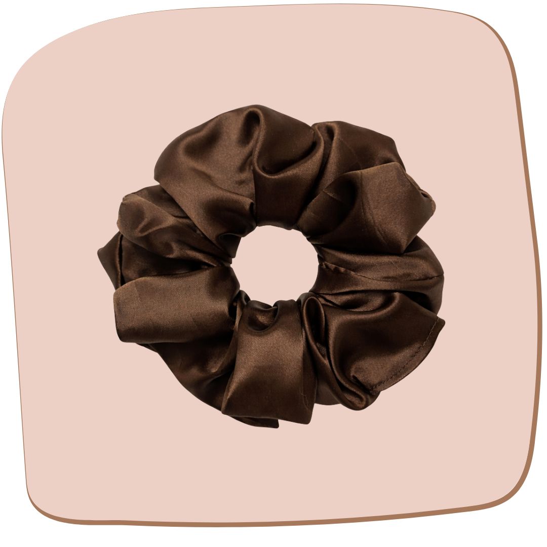 Espresso Brown Scrunchie - XL