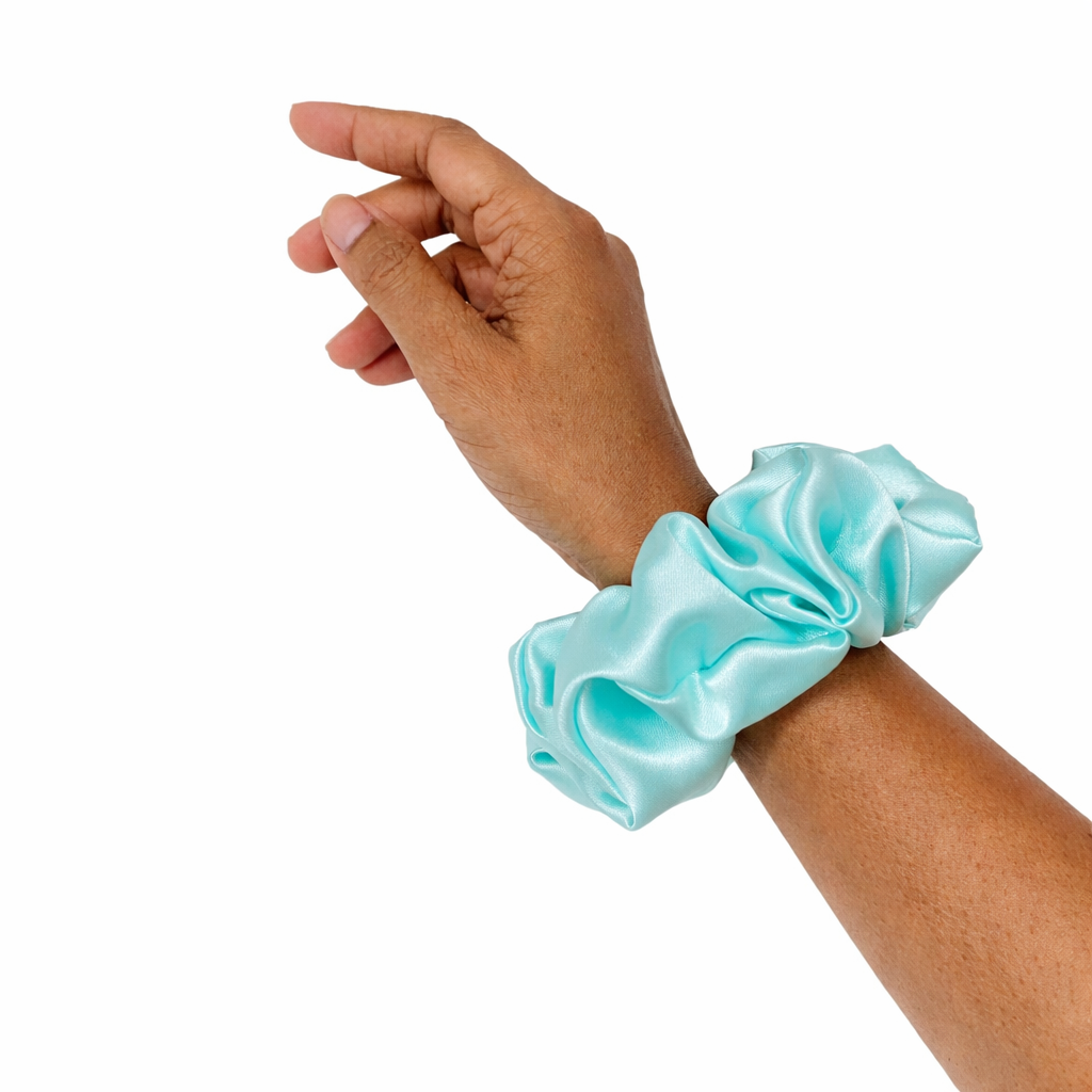 Ocean Blue Scrunchie - L