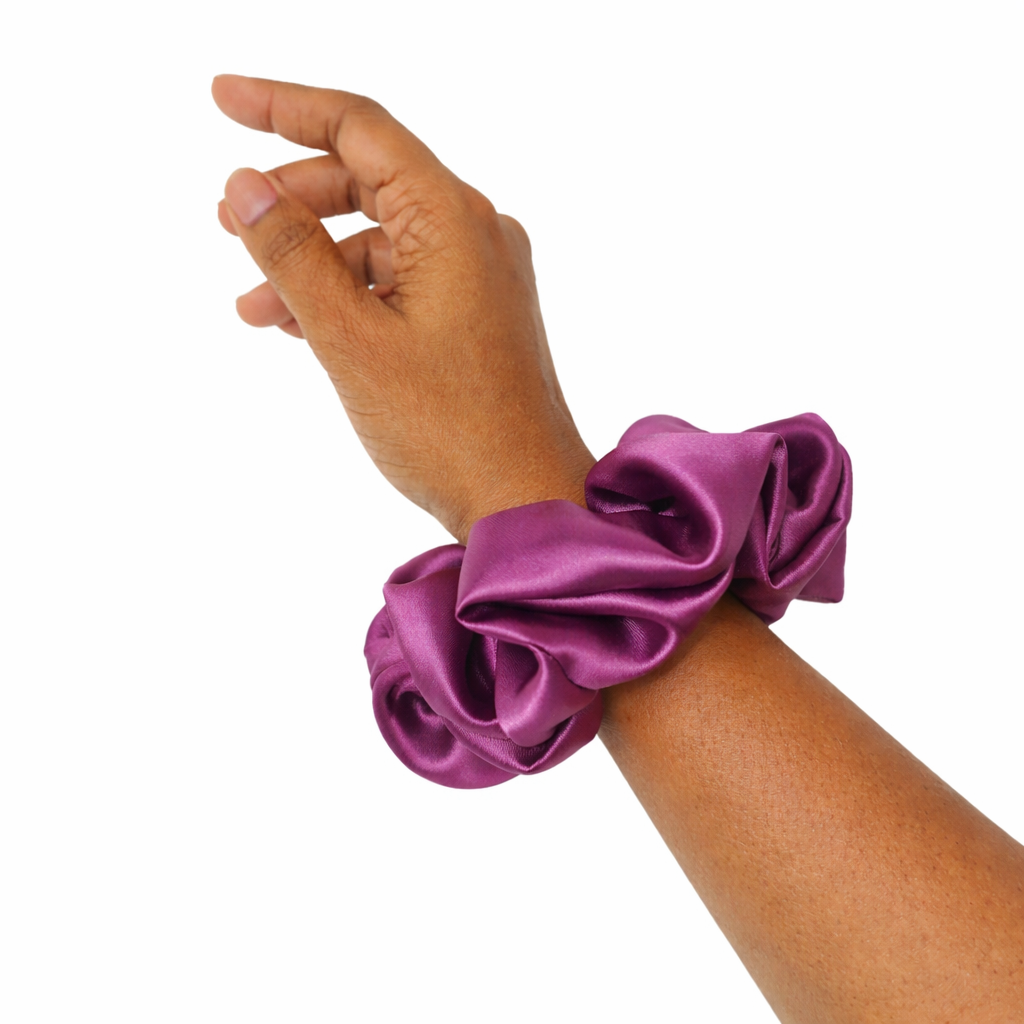 Mulberry Purple Scrunchie - L