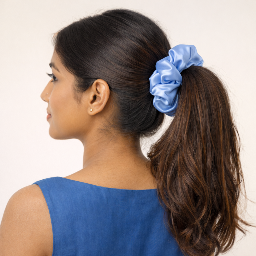 Glaucous Blue Scrunchie - L