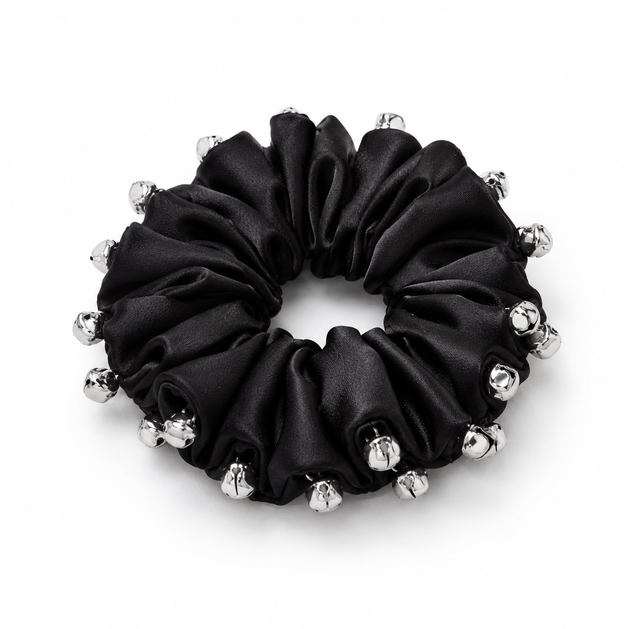 Black Ghungroo Scrunchie