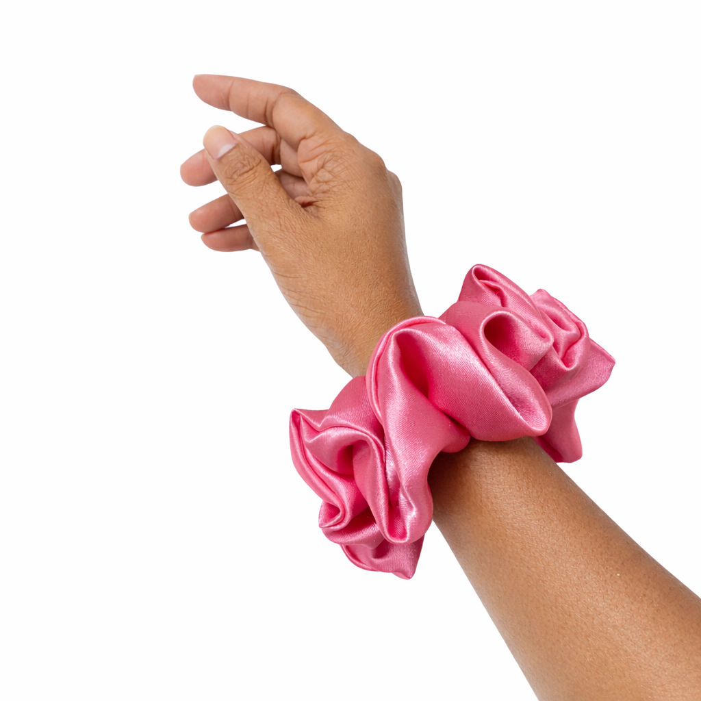 Bubblegum Pink Scrunchie - L