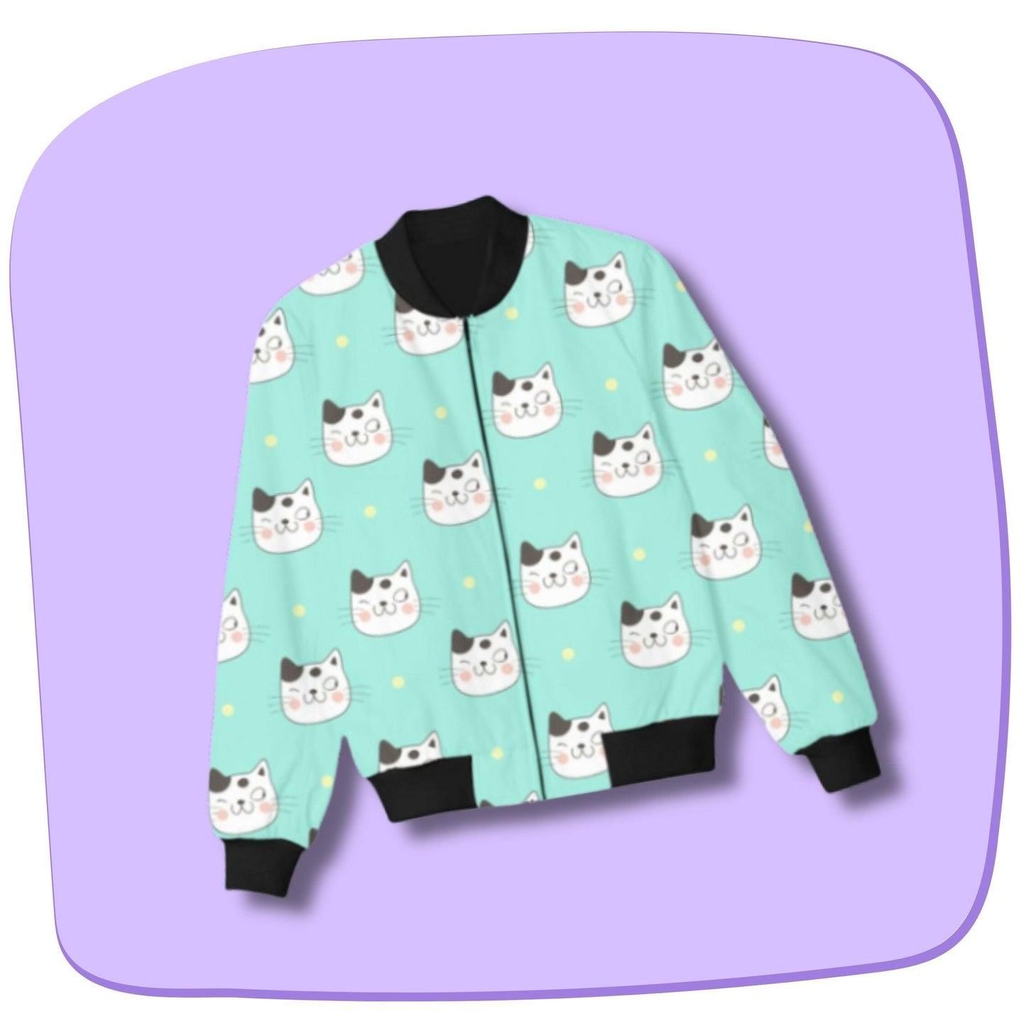 Kids' jacket with cat design by RedBerry Cuddle.